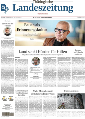 Cover of Thuringische Landeszeitung (Unstrut-Hainich-Kreis)