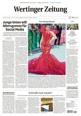Cover of Wertinger Zeitung