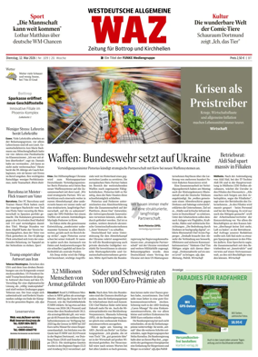 Cover of Westdeutsche Allgemeine Zeitung (Bottrop)