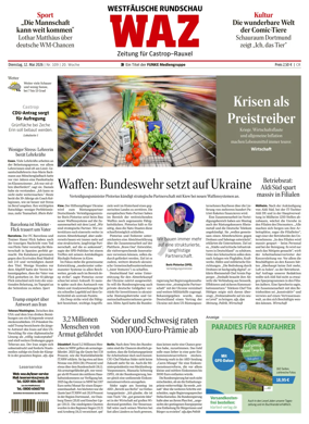 Cover of Westdeutsche Allgemeine Zeitung (Castrop-Rauxel)