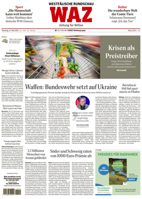 Cover of Westdeutsche Allgemeine Zeitung (Witten)