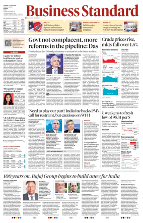 Cover of Business Standard