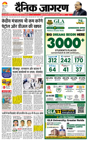 Cover of Dainik Jagran - Chandigarh