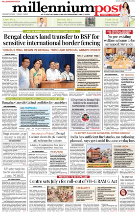 Cover of Millennium Post (Kolkata)