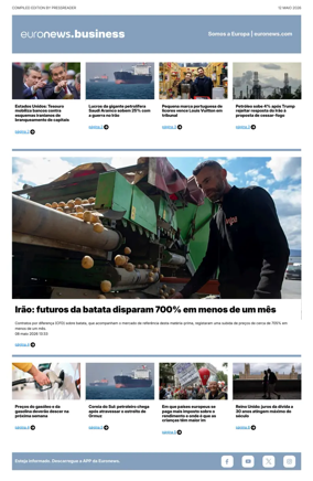 Cover of Euronews Business (Portuguese)