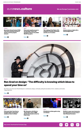 Cover of Euronews Culture and Sport Compiled Edition