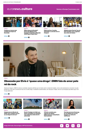 Cover of Euronews Culture and Sport (Portuguese)