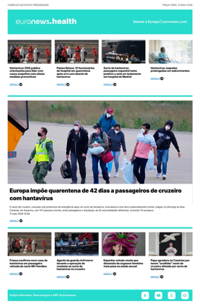 Cover of Euronews Health (Portuguese)