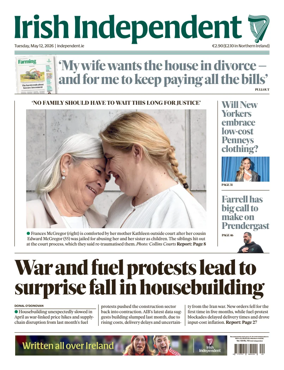 Cover of Irish Independent
