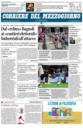 Cover of Corriere del Mezzogiorno (Campania)