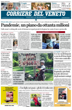 Cover of Corriere del Veneto (Vicenza e Bassano)