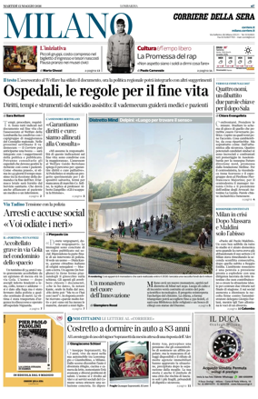 Cover of Corriere della Sera (Milano)