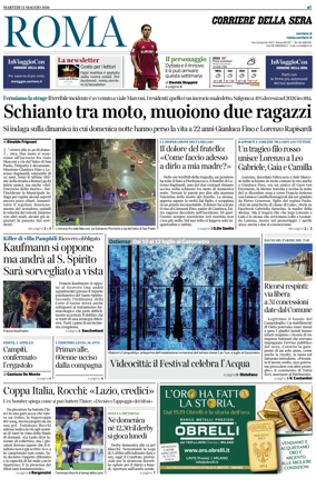 Cover of Corriere della Sera (Roma)