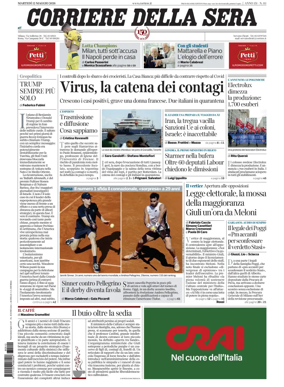 Cover of Corriere della Sera