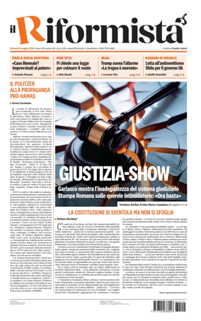 Cover of Il Riformista (Italy)