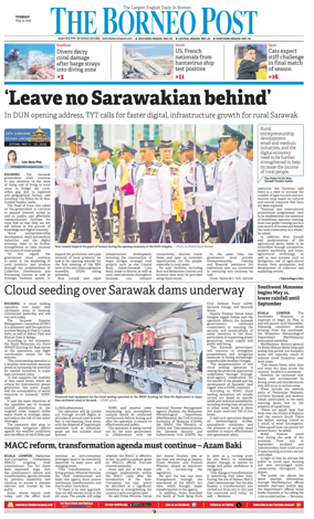 Cover of The Borneo Post (Sarawak)