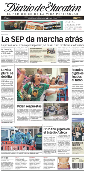 Cover of Diario de Yucatan