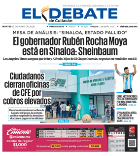 Cover of El Debate de Culiacan