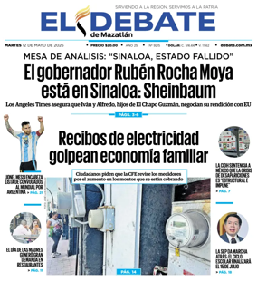 Cover of El Debate de Mazatlan