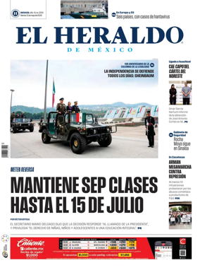 Cover of El Heraldo de Mexico