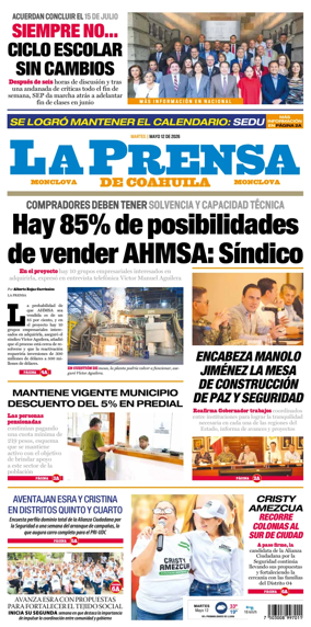 Cover of La Prensa de Coahuila