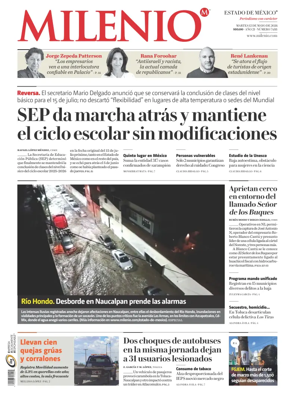 Cover of Milenio Edo de Mexico