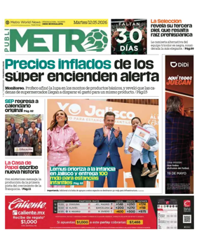 Cover of Publimetro Guadalajara