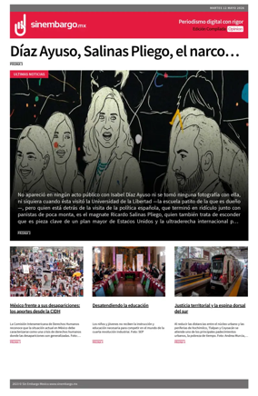 Cover of Sin Embargo Opinion