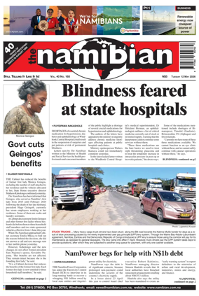 Cover of The Namibian