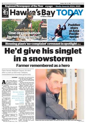 Cover of Hawke's Bay Today