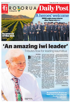 Cover of Rotorua Daily Post
