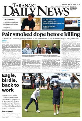 Cover of Taranaki Daily News