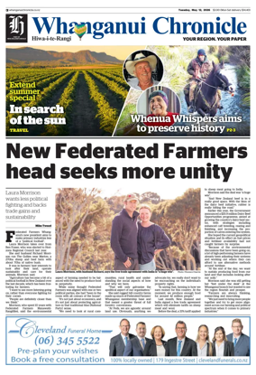 Cover of Whanganui Chronicle