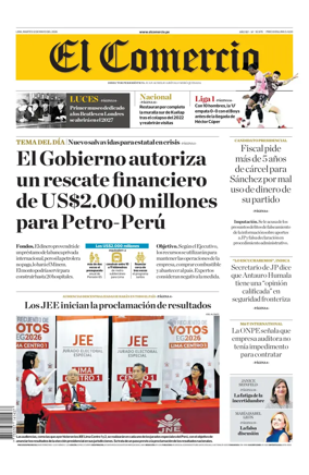 Cover of Diario El Comercio
