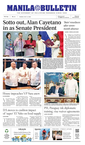 Cover of Manila Bulletin