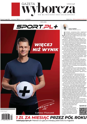Cover of Gazeta Wyborcza
