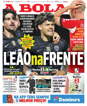 Cover of A BOLA (Portuguese)