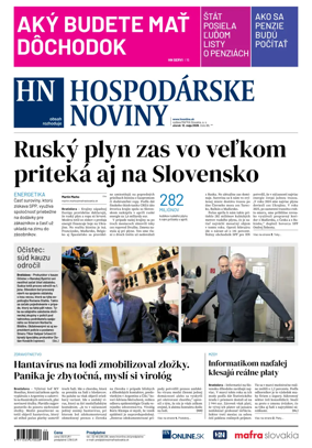Cover of Hospodarske noviny
