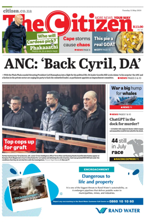 Cover of The Citizen (KZN)