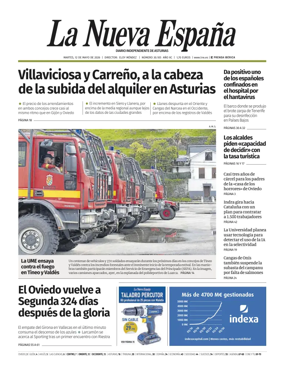 Cover of La Nueva Espana (Occidente)