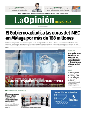 Cover of La Opinion de Malaga