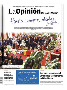 Cover of La Opinion de Murcia (Cartagena)