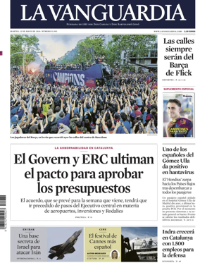 Cover of La Vanguardia (1st Edition)