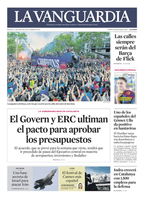 Cover of La Vanguardia