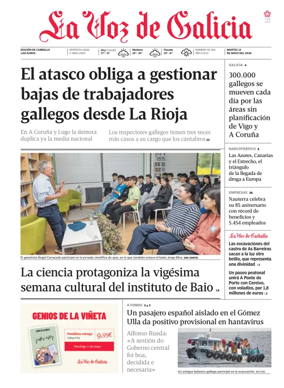 Cover of La Voz de Galicia (Carballo)