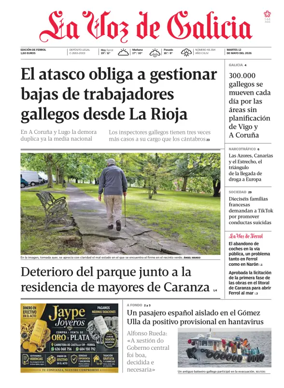 Cover of La Voz de Galicia (Ferrol)