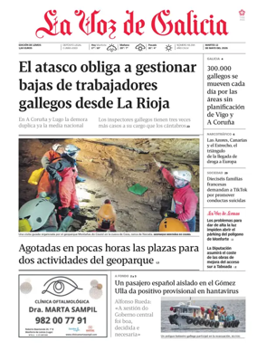 Cover of La Voz de Galicia (Monforte)