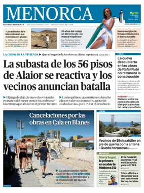 Cover of Menorca Diario Insular