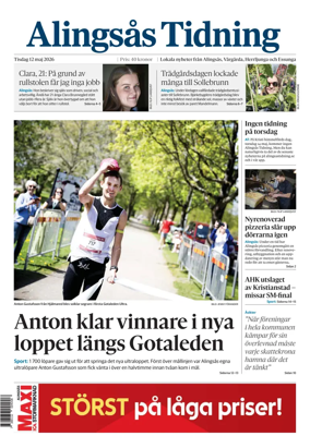 Cover of Alingsas Tidning