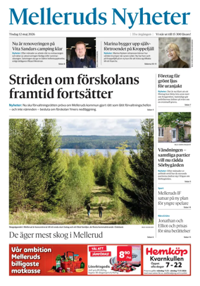 Cover of Melleruds Nyheter